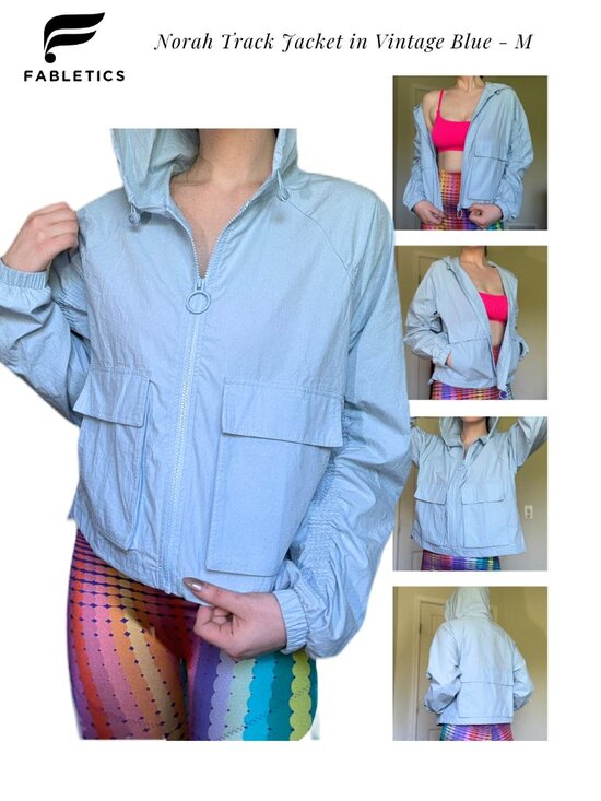 Fabletics Jackets & Blazers - Fabletics Norah Track Jacket in the color Blue Vintage1 - M